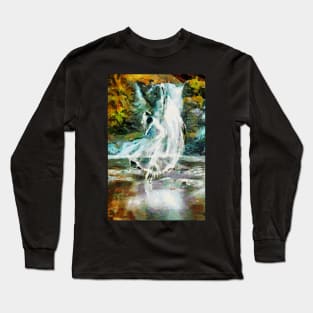 Nymph ballerina to the beat of nature Long Sleeve T-Shirt